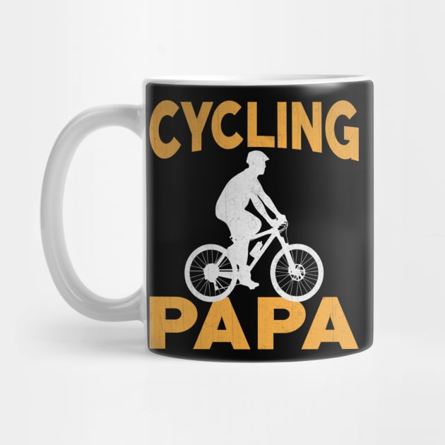 Cycling Papa Novelty Cycling Father Design by TheLostLatticework